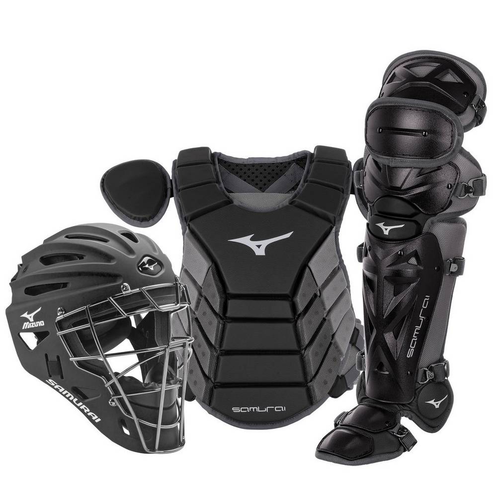 Mizuno Samurai Adult 15" Boxed - Erkek Catchers Gear - Siyah/Gri Türkiye (BJMECS-326)